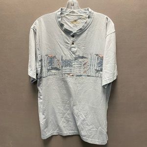 RedHead Short sleeve Henley T-shirt Fishing Size L